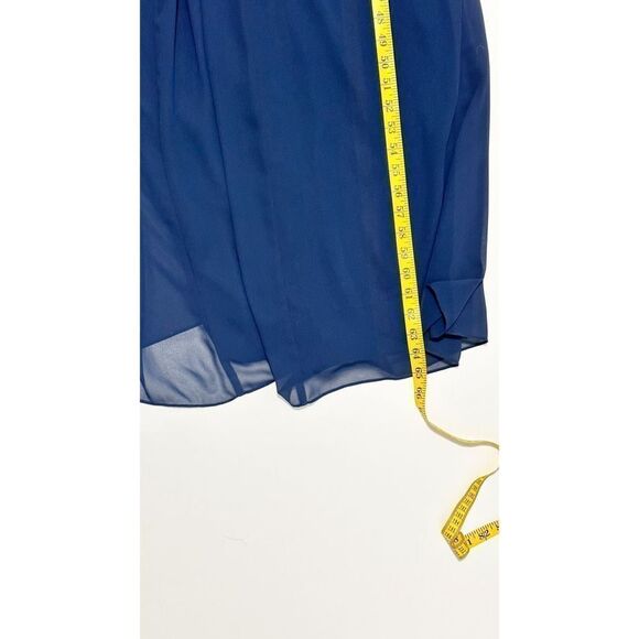 Hayley Paige Occasions Women's V-Neckline Style 5170 Jumpsuit Blue Size 10 - Picture 8 of 12